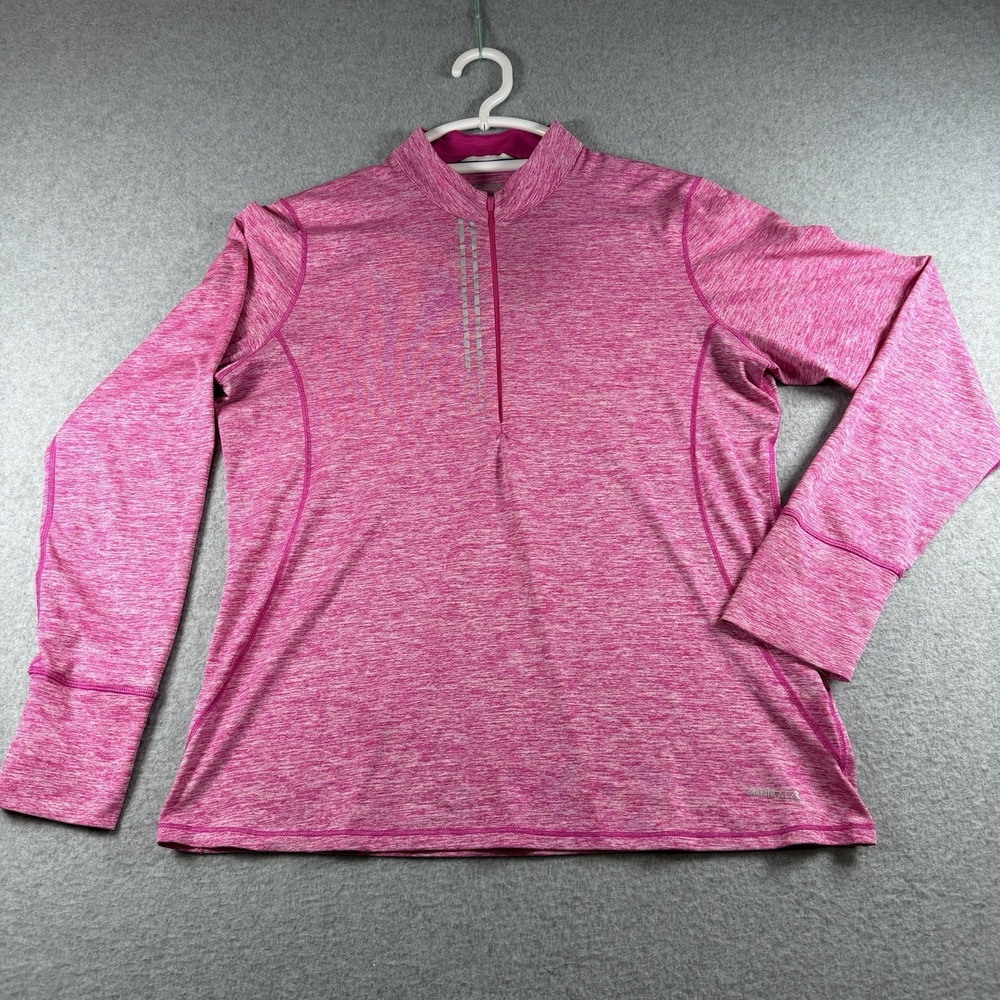 ANNIKA Cutter Buck Golf Pullover M Half Zip Mock Neck DryTec Athleisure SPF 50